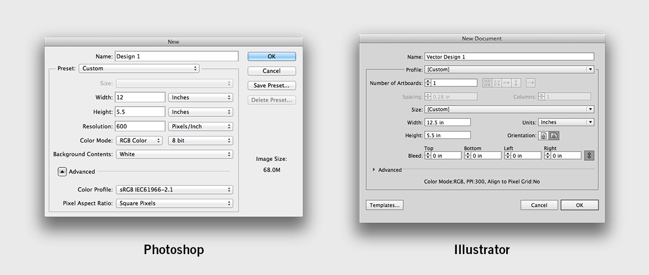 Art Tutorial - Ideal settings for Photoshop and Illustrator